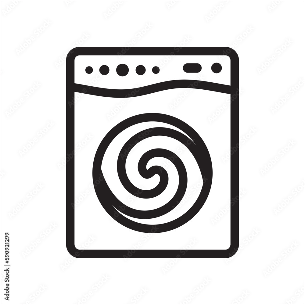 Washer vector icon. Washer flat sign design. Wash machine symbol pictogram. UX UI icon Washer vector icon. Washer flat sign design. Wash machine symbol pictogram. UX UI icon