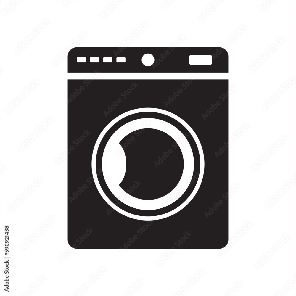 Washer vector icon. Washer flat sign design. Wash machine symbol pictogram. UX UI icon Washer vector icon. Washer flat sign design. Wash machine symbol pictogram. UX UI icon