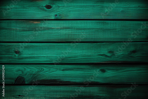 Green wooden planks background. Wooden texture. Green wood texture. Wood plank background