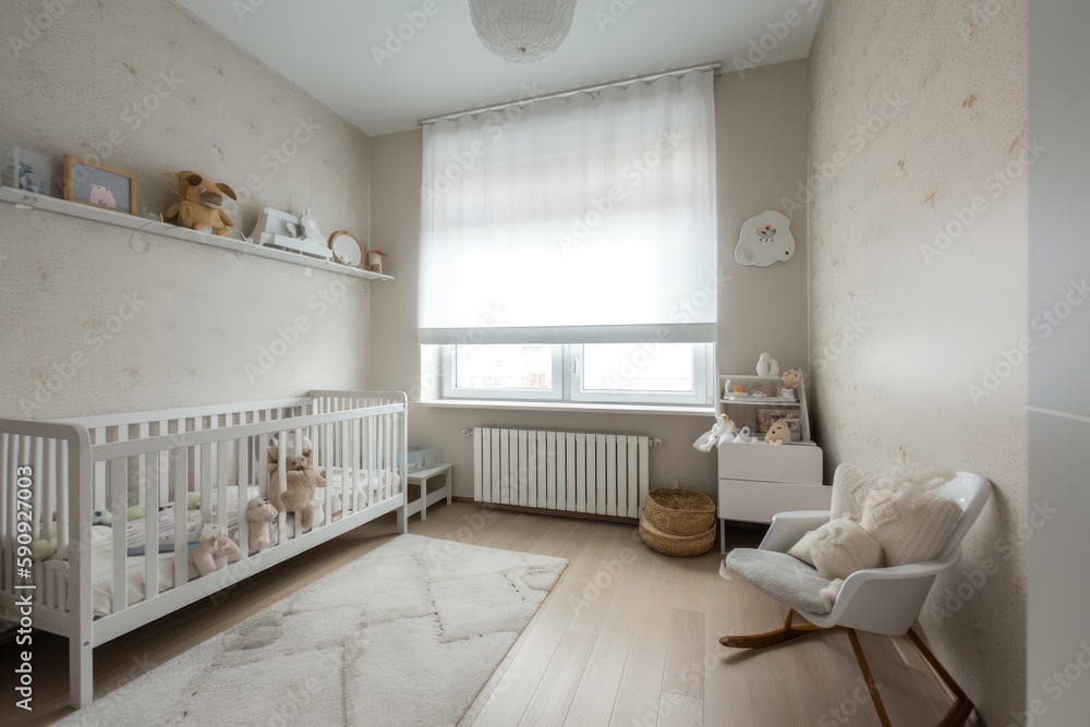 Fototapeta premium Classic children room Generative AI
