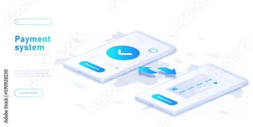 Payment system white banner
