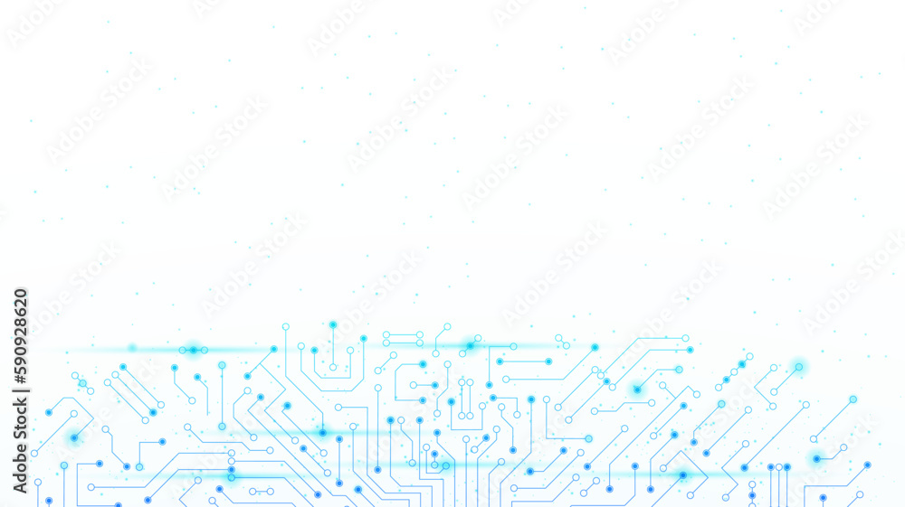 Obraz premium Abstract cirucit board banner