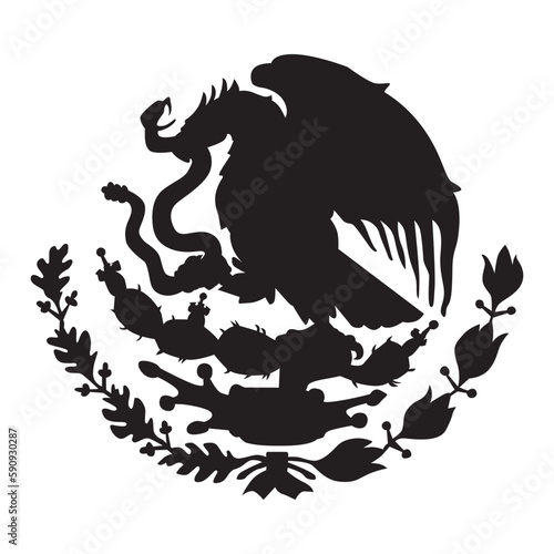 Coat of arms of Mexico silhouette