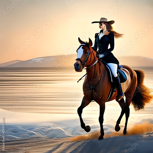 Woman on horse