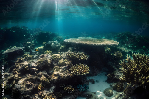  Great Barrier Reef. Generative AI