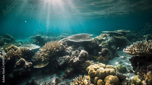  Great Barrier Reef. Generative AI © PIRMYN