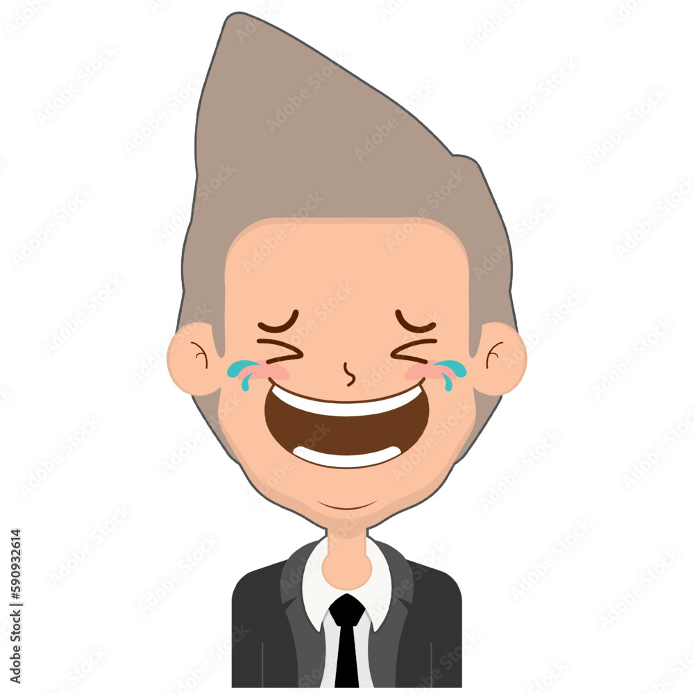business man laughing face cartoon cute business man laughing face cartoon cute