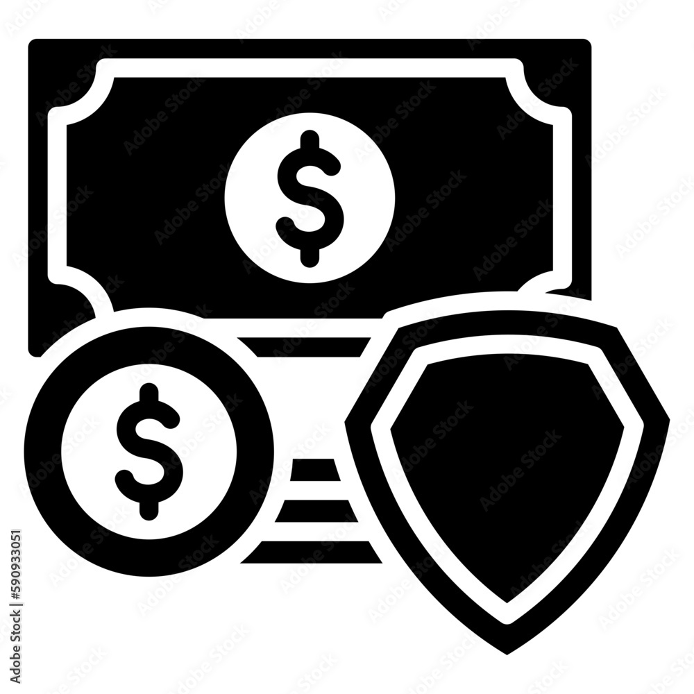 money protection, business and finance icon. money protection, business and finance icon.
