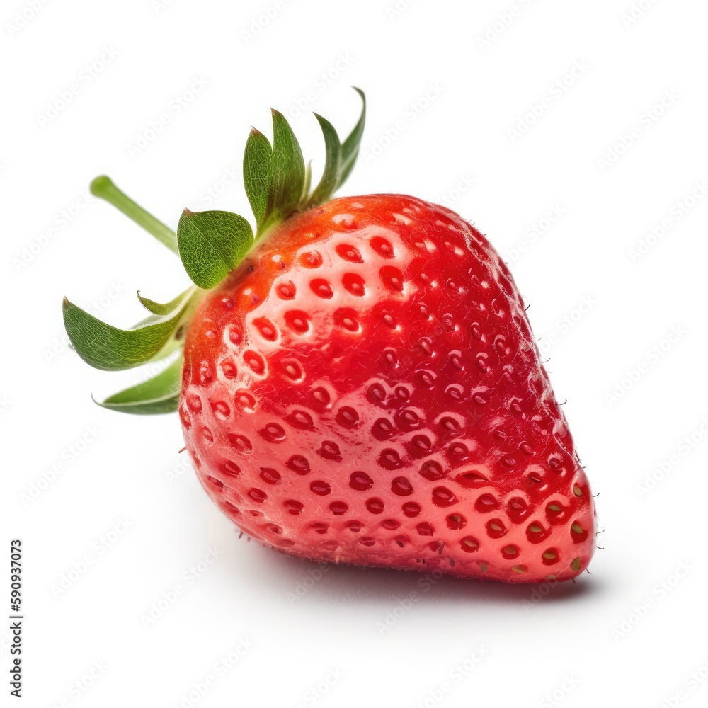 perfect strawberry isolated on white, packaging studio shot perfect strawberry isolated on white, packaging studio shot