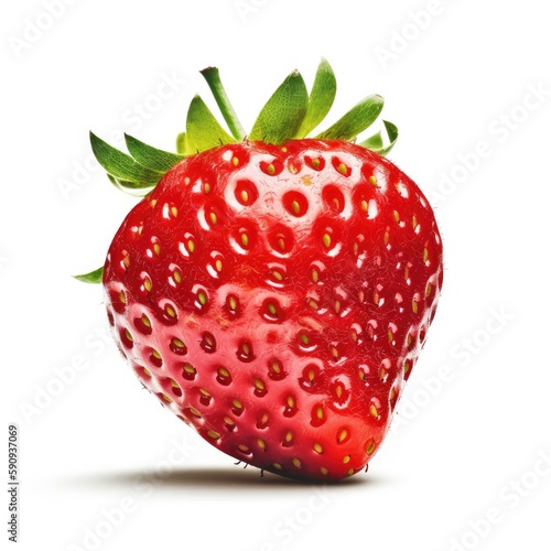 strawberry isolated on white background, for packaging design