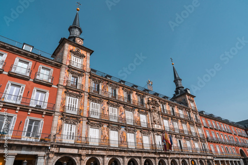 Colorful buildings in the Plaza Mayor