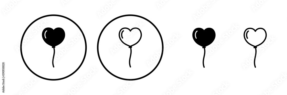 Balloon icon vector. air balloon icon isolated Balloon icon vector. air balloon icon isolated