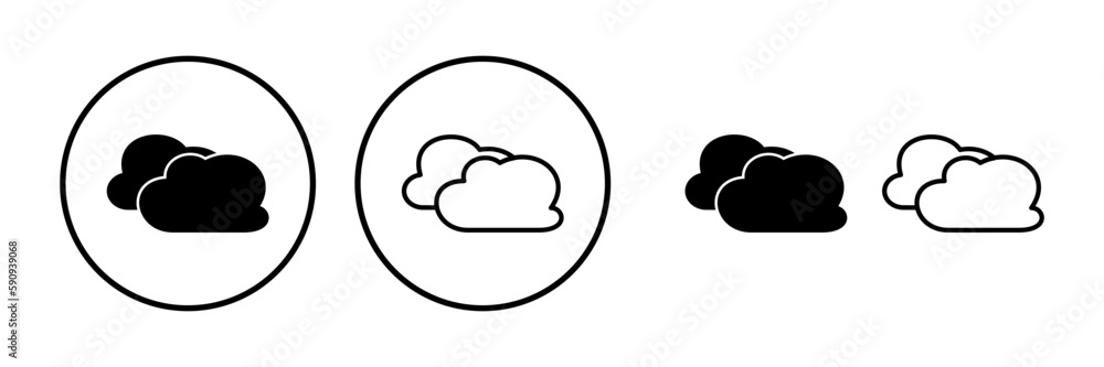 Cloud icon vector. cloud data. cloud services Cloud icon vector. cloud data. cloud services