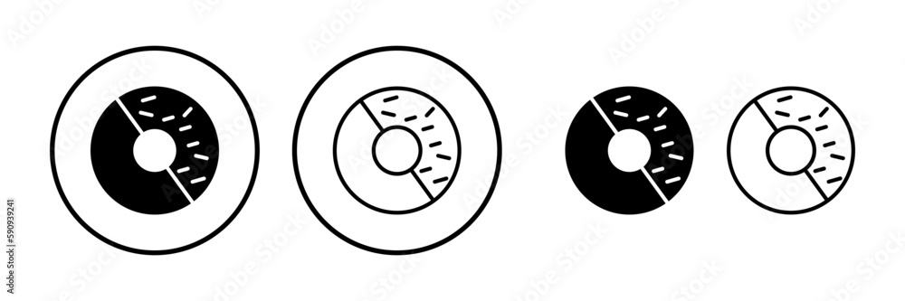 Donut icon vector. doughnut icon. donut logo Donut icon vector. doughnut icon. donut logo
