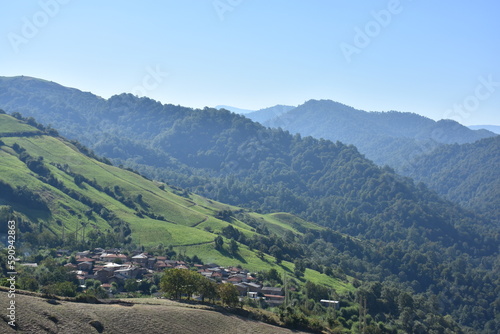 view of the valley of the mountains