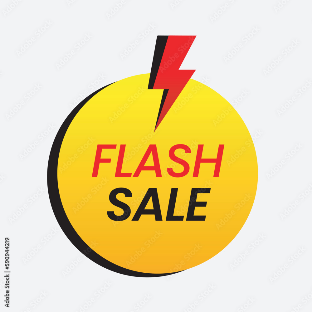 vector flash sale icon template design for banner element vector flash sale icon template design for banner element
