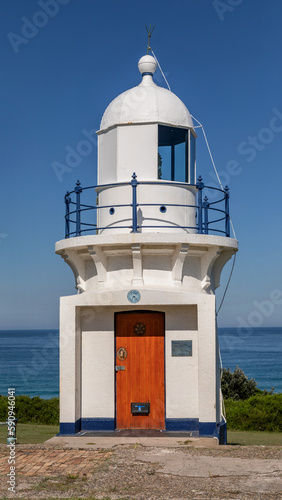 Lighthouse on the coast - Ballina Lighthouse (or Richmond River Light) (1866) - designed by NSW Colonial Architect, James Barnet - Ballina, NSW, Australia