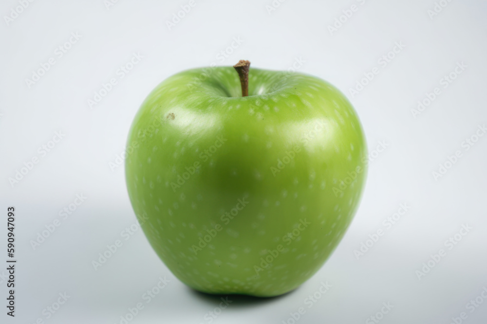Green Apple, Isolated apple on a white background, generative ai, Fresh tasty fruit Green Apple, Isolated apple on a white background, generative ai, Fresh tasty fruit