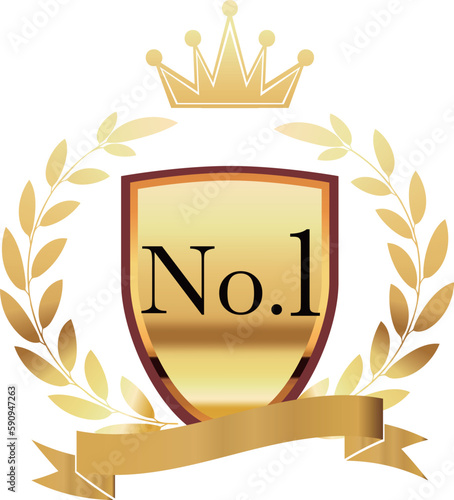 月桂樹のNo.1アイコン_シンボル_エンブレム