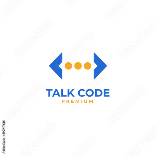 Vector talk code logo design concept illustration idea Free Download Vector talk code logo design concept illustration idea - GFXLoad