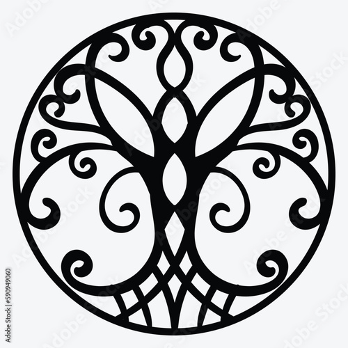 Tree of Life , Yggdrasil vector	
