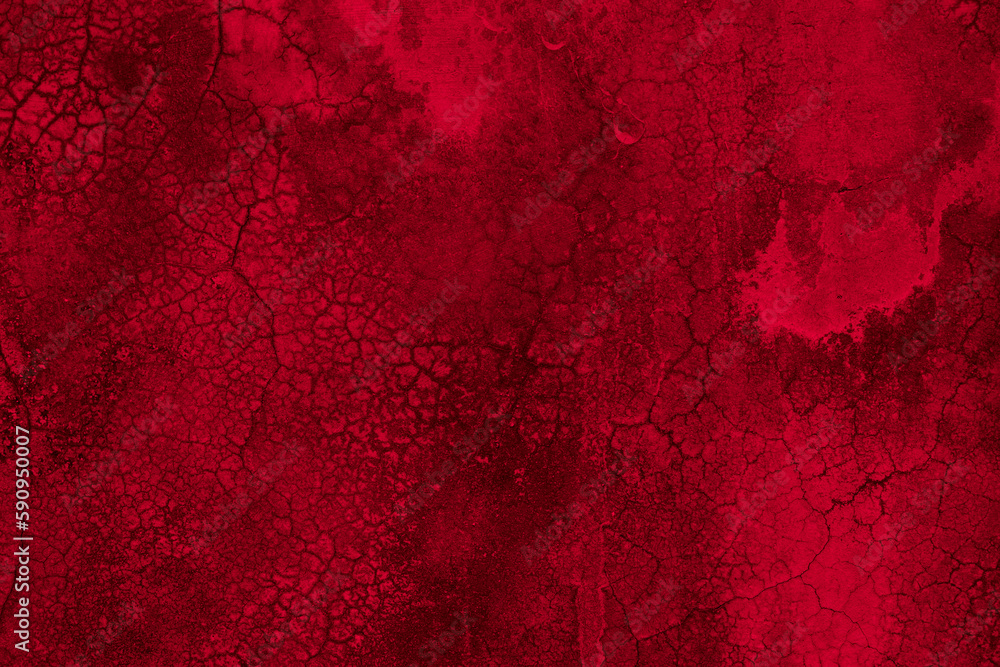 Fototapeta premium Old wall texture cement black red background abstract dark color design are light with white gradient background.