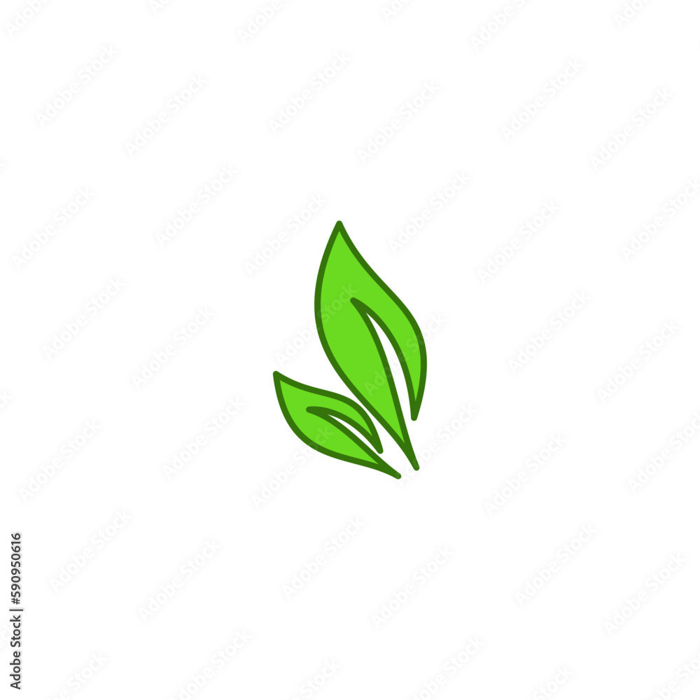 fresh green leaf design vector fresh green leaf design vector