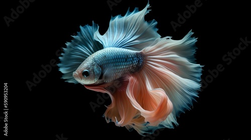Graceful Siamese Fighting Fish