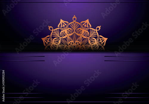 Luxury mandala background ornamental, arabesque style With Golden Arabesque Pattern Style. Decorative Mandala Ornament For Print, Brochure, Banner, Cover, Poster, Invitation Card