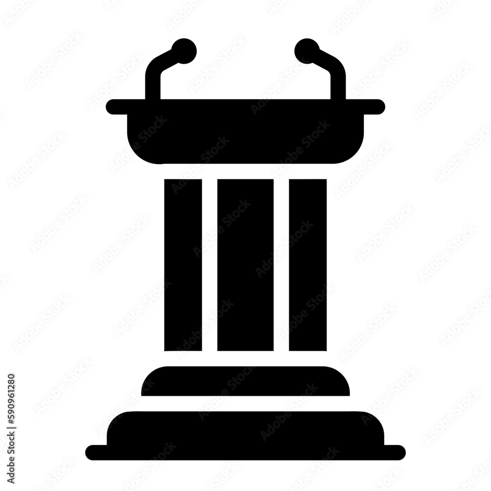 tribune glyph icon tribune glyph icon