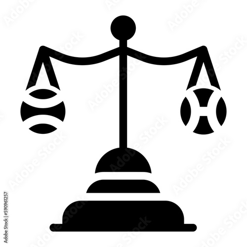 sports law glyph icon