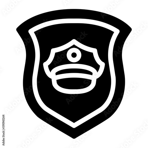 security guard glyph icon
