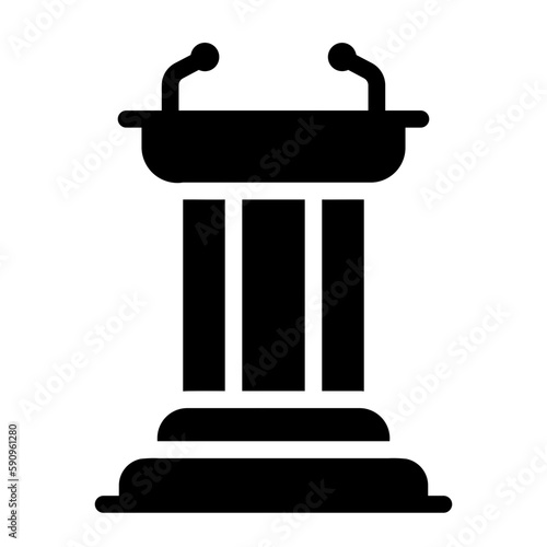 tribune glyph icon