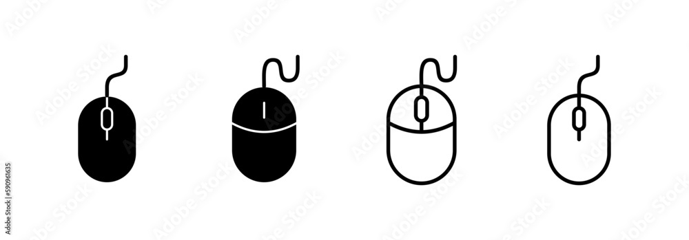 Mouse icon vector for web and mobile app. click sign and symbol. pointer icon vector. Mouse icon vector for web and mobile app. click sign and symbol. pointer icon vector.