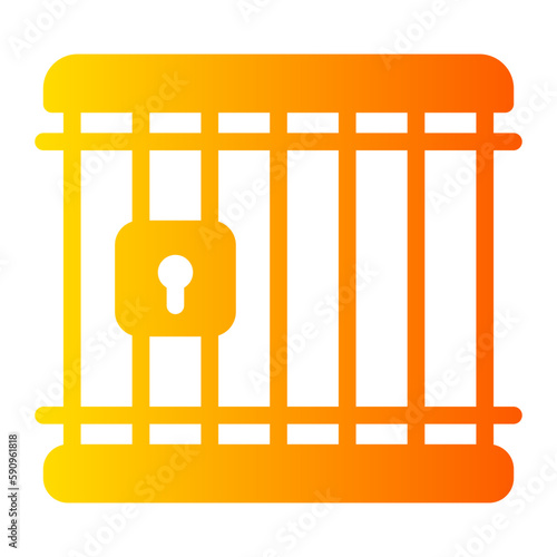 jail gradient icon