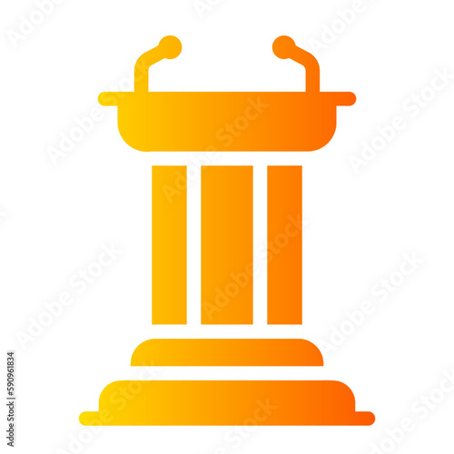 tribune gradient icon