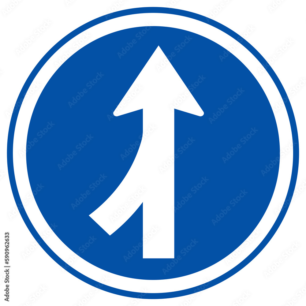 Merge join Way Left Traffic Road Sign, Vector Illustration, Isolate On White Background Label. EPS10 Merge join Way Left Traffic Road Sign, Vector Illustration, Isolate On White Background Label. EPS10