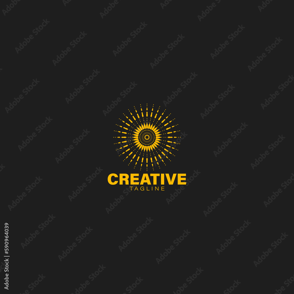 Fototapeta premium abstract geometric creative brand logo