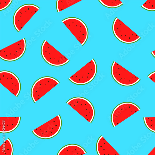 Watermelon Background BG Pattern Seamless Tropical Fruit Summer Wallpaper