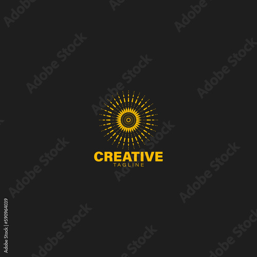 abstract geometric creative brand logo