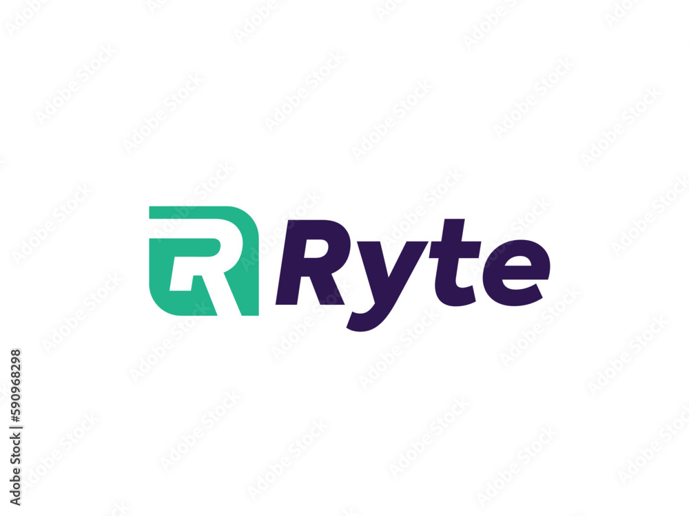 R logo. R monogram. Yellow origami letter on dark background. R logo. R monogram. Yellow origami letter on dark background.