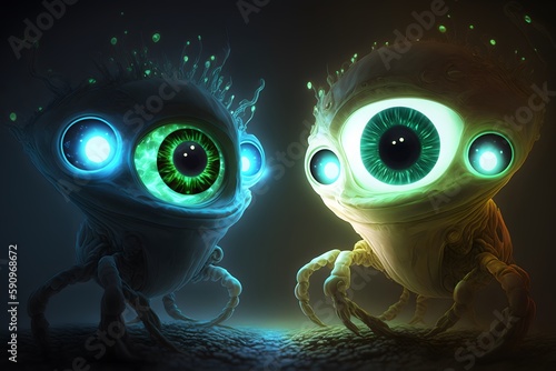 Alien Eye created using AI Generative Technology