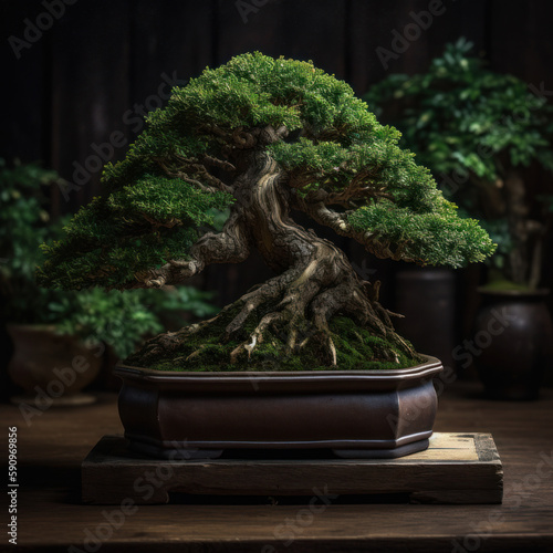 bonsai tree in pot