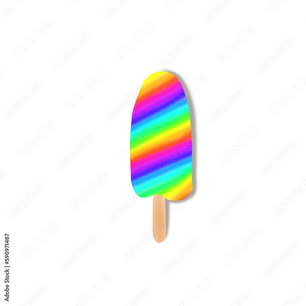 Rainbow ice cream Rainbow ice cream