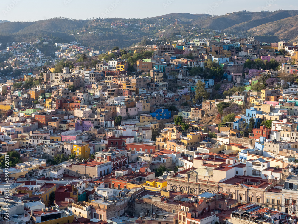 Ciudad de Guanajuato desde el mirador Pípila