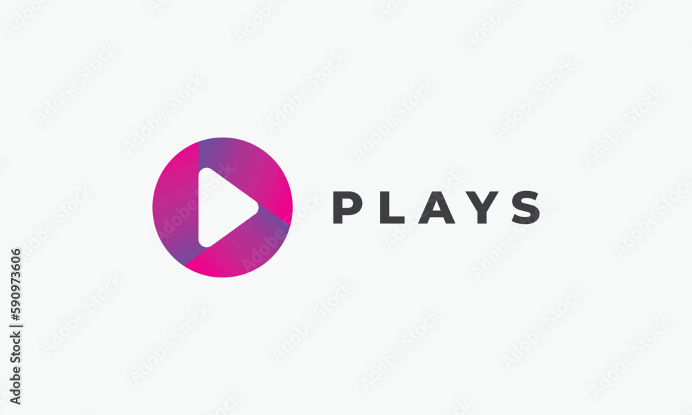 Logo vector play button arrow concept symbol icon player digital start stop control object click music media film internet multimedia entertainment Logo vector play button arrow concept symbol icon player digital start stop control object click music media film internet multimedia entertainment