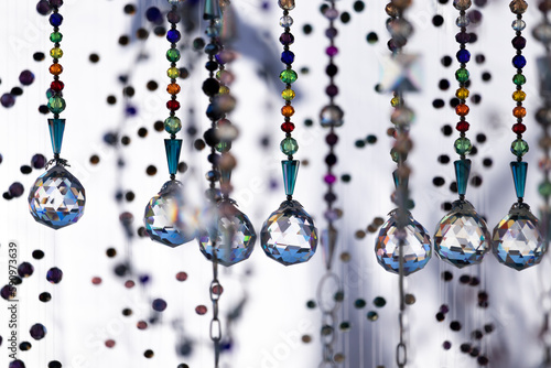 Decorative cristal courtanins