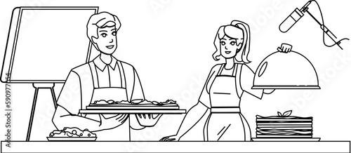 coocking show vector