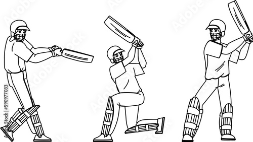 cricket competition vector photo