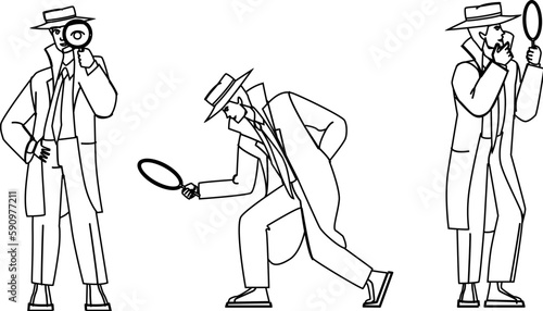 detective police vector